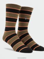 Z0ZR08443 Old Mill Men Stoney Stripes Socks Volcom Accessories