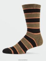Z0ZR08443 Old Mill Men Stoney Stripes Socks Volcom Accessories - Image 6