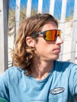 Z0ZR08447 Matte Black/Gray Red Chrome Unisex Macho Sunglasses Volcom Outdoor - Image 2