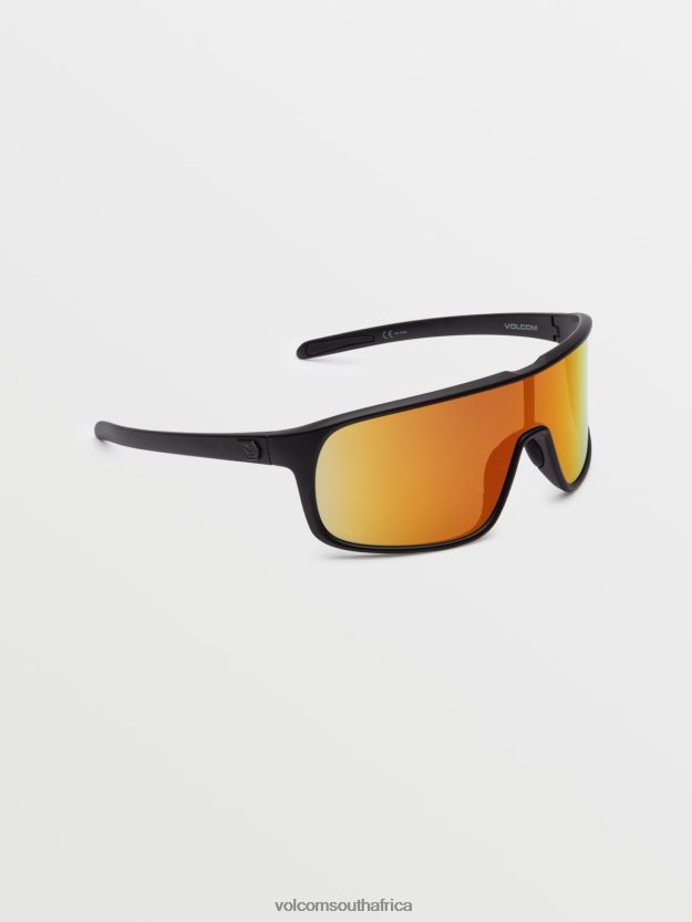 Z0ZR08447 Matte Black/Gray Red Chrome Unisex Macho Sunglasses Volcom Outdoor - Image 13