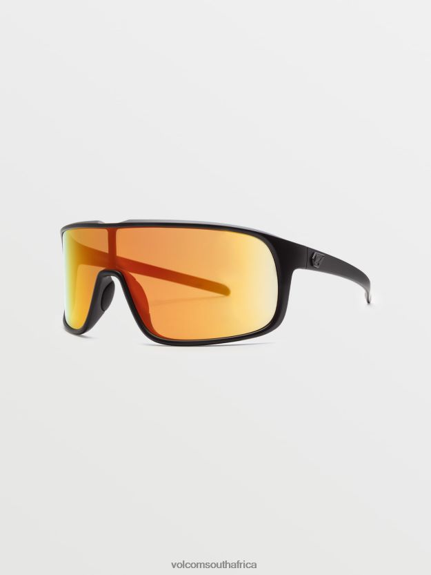 Z0ZR08447 Matte Black/Gray Red Chrome Unisex Macho Sunglasses Volcom Outdoor - Image 9