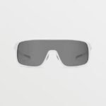 Z0ZR08448 Gloss White/Silver Mirror Unisex Macho Sunglasses Volcom Outdoor
