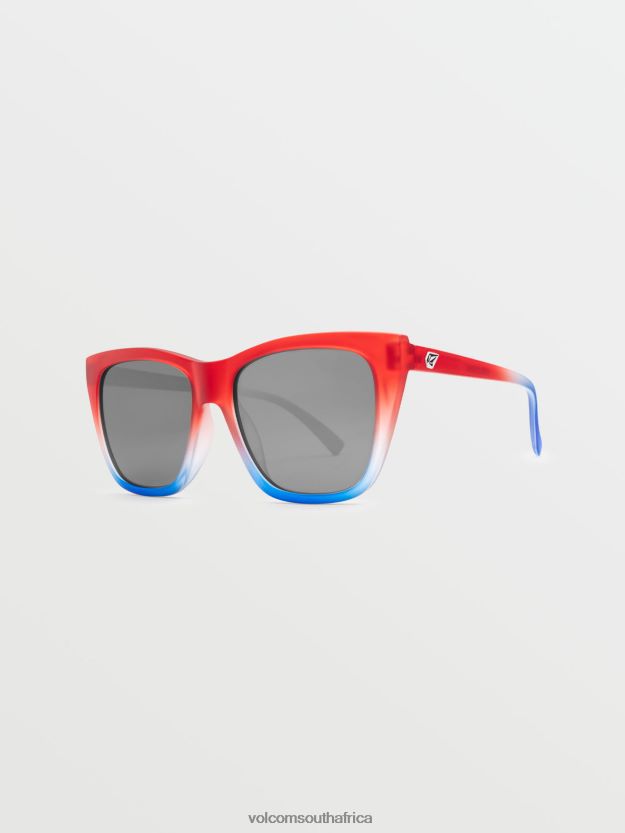 Z0ZR08451 Stars & Stripes/Silver Mirror Unisex Looky Lou Sunglasses Volcom Outdoor - Image 2