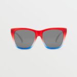 Z0ZR08451 Stars & Stripes/Silver Mirror Unisex Looky Lou Sunglasses Volcom Outdoor