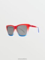 Z0ZR08451 Stars & Stripes/Silver Mirror Unisex Looky Lou Sunglasses Volcom Outdoor - Image 3