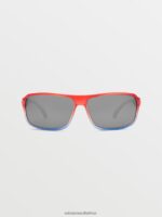 Z0ZR08455 Stars & Stripes/Silver Mirror Unisex Corpo Class Sunglasses Volcom Outdoor