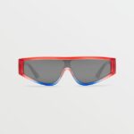 Z0ZR08457 Stars & Stripes/Silver Mirror Unisex Vinyl Glaze Sunglasses Volcom Outdoor