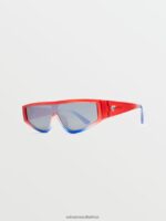 Z0ZR08457 Stars & Stripes/Silver Mirror Unisex Vinyl Glaze Sunglasses Volcom Outdoor - Image 3