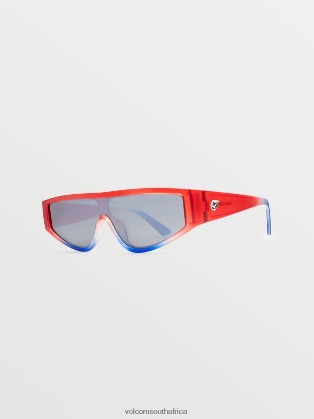 Z0ZR08457 Stars & Stripes/Silver Mirror Unisex Vinyl Glaze Sunglasses Volcom Outdoor - Image 3