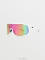 Z0ZR08458 Matte Trans Clear/Gray Pink Mirror Unisex Macho Sunglasses Volcom Outdoor - Image 3
