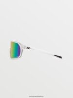 Z0ZR08458 Matte Trans Clear/Gray Pink Mirror Unisex Macho Sunglasses Volcom Outdoor - Image 4