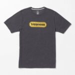 Z0ZR0845 Dark Black Heather Men Ninetyfive Short Sleeve Tee Volcom Clothing