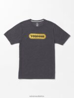 Z0ZR0845 Dark Black Heather Men Ninetyfive Short Sleeve Tee Volcom Clothing