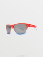 Z0ZR08461 Stars & Stripes/Silver Mirror Unisex Baloney Sunglasses Volcom Outdoor - Image 2