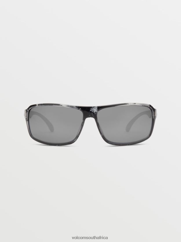 Z0ZR08462 Gloss Marble/Silver Mirror Unisex Corpo Class Sunglasses Volcom Outdoor - Image 1