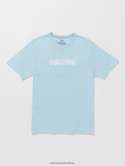 Z0ZR0846 Misty Blue Men Firefight Short Sleeve Tee Volcom Clothing