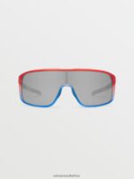 Z0ZR08472 Stars & Stripes/Silver Mirror Unisex Macho Sunglasses Volcom Outdoor