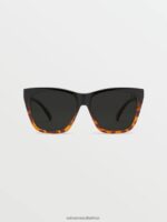 Z0ZR08475 Gloss Darkside/Gray Polar Unisex Looky Lou Sunglasses Volcom Outdoor