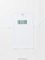 Z0ZR0847 White Men Severed Short Sleeve Tee Volcom Clothing