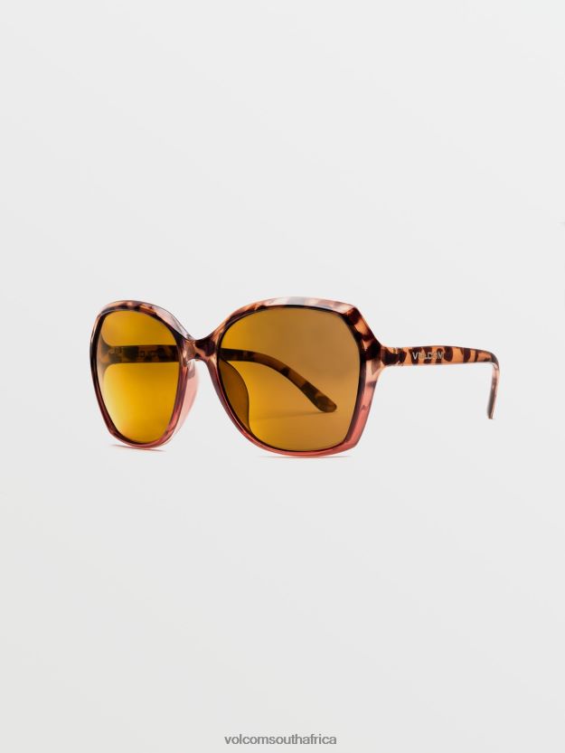 Z0ZR08487 Gloss Tort Pink/Gold Mirror Polar Unisex Psychic Sunglasses Volcom Outdoor - Image 3