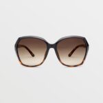 Z0ZR08488 Gloss Darkside/Bronze Fade Polar Unisex Psychic Sunglasses Volcom Outdoor