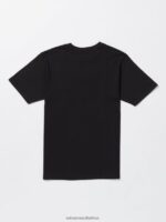 Z0ZR0848 Black Men Flail Short Sleeve Tee Volcom Clothing - Image 3