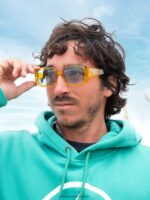 Z0ZR08495 Gloss Mustard/Blue Unisex True Sunglasses Volcom Outdoor - Image 4