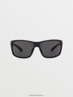 Z0ZR08497 Gloss Black/Gray Unisex Roll Sunglasses Volcom Outdoor