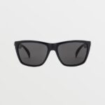 Z0ZR08498 Gloss Black/Gray Unisex Plasm Sunglasses Volcom Outdoor