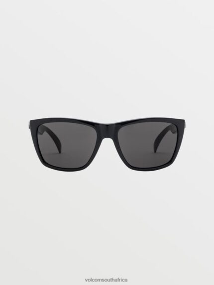 Z0ZR08498 Gloss Black/Gray Unisex Plasm Sunglasses Volcom Outdoor