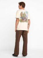 Z0ZR084 Off White Men Skate Vitals Wizard Short Sleeve Tee Volcom Clothing - Image 14
