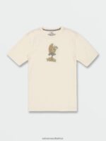 Z0ZR084 Off White Men Skate Vitals Wizard Short Sleeve Tee Volcom Clothing - Image 15