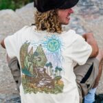 Z0ZR084 Off White Men Skate Vitals Wizard Short Sleeve Tee Volcom Clothing