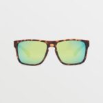Z0ZR08500 Matte Tort/Green Polar Unisex Trick Sunglasses Volcom Outdoor