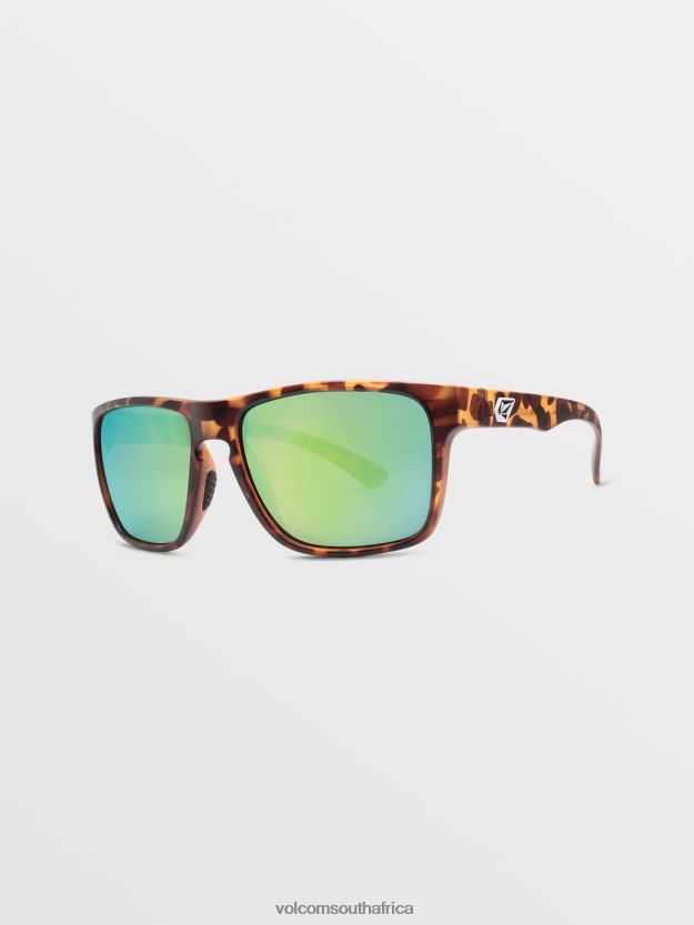 Z0ZR08500 Matte Tort/Green Polar Unisex Trick Sunglasses Volcom Outdoor - Image 3