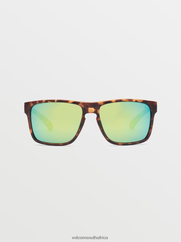 Z0ZR08500 Matte Tort/Green Polar Unisex Trick Sunglasses Volcom Outdoor - Image 1