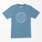 Z0ZR0850 Indigo Ridge Heather Men Stone Link Short Sleeve Tee Volcom Clothing