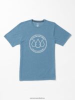 Z0ZR0850 Indigo Ridge Heather Men Stone Link Short Sleeve Tee Volcom Clothing