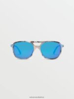 Z0ZR08513 Skulls/Blue Mirror Unisex New Future Sunglasses Volcom Outdoor