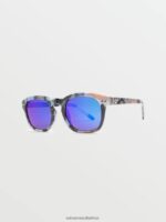 Z0ZR08515 Skulls/Blue Mirror Unisex Earth Tripper Sunglasses Volcom Outdoor - Image 3