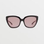 Z0ZR08517 Gloss Black/Light Rose Unisex Milli Sunglasses Volcom Outdoor