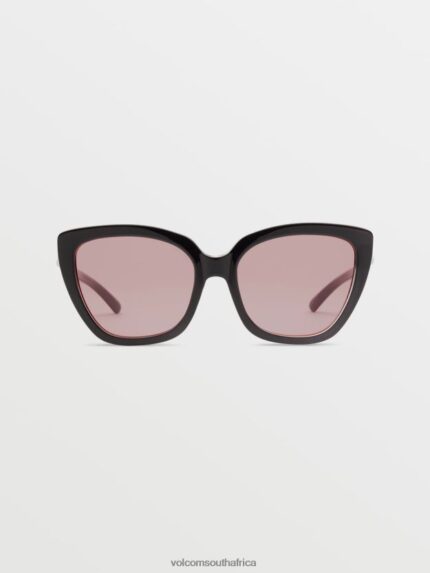 Z0ZR08517 Gloss Black/Light Rose Unisex Milli Sunglasses Volcom Outdoor
