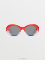 Z0ZR08519 Stars & Stripes/Silver Mirror Unisex Stoned Sunglasses Volcom Outdoor