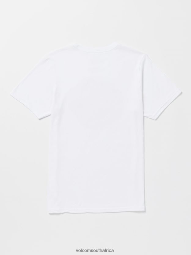 Z0ZR0851 White Men Switchflip Tech Short Sleeve Tee Volcom Clothing - Image 2