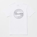 Z0ZR0851 White Men Switchflip Tech Short Sleeve Tee Volcom Clothing