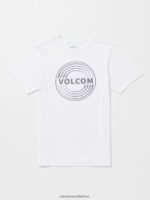 Z0ZR0851 White Men Switchflip Tech Short Sleeve Tee Volcom Clothing
