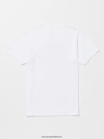 Z0ZR0851 White Men Switchflip Tech Short Sleeve Tee Volcom Clothing - Image 3