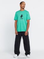 Z0ZR0852 Mediterranean Men Stairway Short Sleeve Tee Volcom Clothing - Image 4