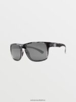 Z0ZR08535 Gloss Marble/Silver Mirror Unisex Trick Sunglasses Volcom Outdoor - Image 2