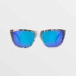Z0ZR08537 Skulls/Blue Mirror Unisex Plasm Sunglasses Volcom Outdoor